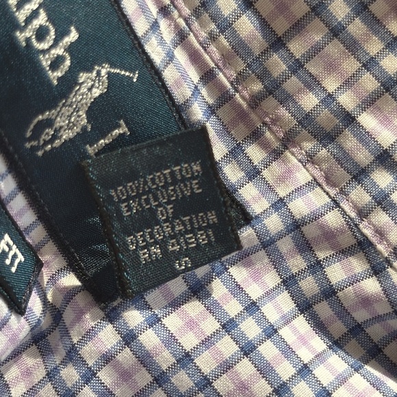 Ralph Lauren Blue Label Classic Fit Plaid Check Oxford Button Down Shirt Preppy - Picture 9 of 10